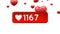 Heart icon button