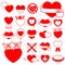 Heart icon collection - design elements