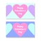 Heart icon pattern background vector illustration with two different color for celebrate your valentine`s day