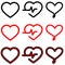 Heart Icon Vector set. love illustration sign collection. valentine symbol.