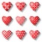Heart icons. Valentine design elements.