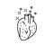 Heart, illness icon. Element of quit smoking icon