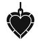 Heart jeweler icon, simple style