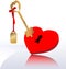 Heart with the key