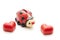 Heart and ladybug as a savings can