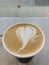 Heart in Latte Foam, Coffee Art