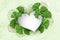 Heart with leaves of ginko biloba