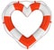 Heart Lifebuoy (clipping path included)