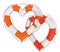 Heart Lifebuoy (clipping path included)