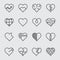 Heart line icon