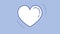 Heart line icon on the alpha channel