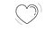 Heart line icon on the Alpha Channel