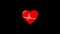 Heart line icon to show heart diseases.