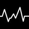 Heart line. Vector cardiogram health medical heartbeat.