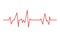 Heart line. Vector cardiogram health medical heartbeat pulse