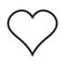 Heart linear icon, love icon