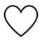 Heart linear icon, outline love icon