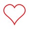 Heart linear icon, outline love icon