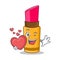 With heart lipstick character cartoon style