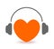 Heart listening to music