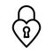 Heart locked icon
