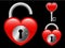 Heart locket and key