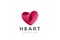 Heart Logo Love vector. Cardiology Medical. Valent