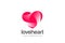 Heart Logo Love vector. Cardiology Medical. Valent