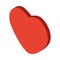 Heart love figure isolated icon