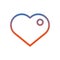 Heart love figure isolated icon