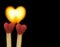 Heart love matches just be burn by amor fire eros igniting  cupid 14 february background