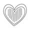 Heart love romance decoration image linear dots