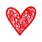 heart love romance passion doodle scribble image