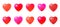 Heart love romantic valentine day red vector icon