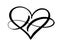 Heart love sign forever logo. Infinity Romantic symbol linked, join, passion and wedding. Template for t shirt, card