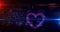 Heart love symbol abstract loopable tunnel animation