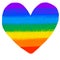 Heart love symbol pride rainbow symbol LGBTQ equality rights hand drawn illustration
