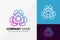 Heart Love Wave Logo Design  Brand Identity Logos Designs Vector Illustration Template