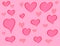 Heart lovely abstract pink vector background