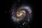 heart made of galaxies, with a view of the center of the universe