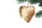 Heart made of wood - christmas time