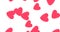 Heart, many hearts . heart pink on white backdrop Background of hearts, canvas, clipart of hearts. cartoon, animated