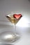 Heart in a martini glass