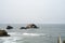 Heart in the middle - The view in Lands End, San Francisco. summer , cloud , rock , sea.