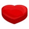 Heart mold icon, cartoon style