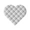 Heart mosaic of square tiles with grey gradients. Love symbol. Vector illustration