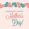 Heart Mother`s Day card