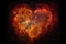 heart nebula with a view of a starry night sky