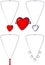 Heart necklaces and Broach