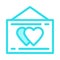 HEART OPEN MAIL icon